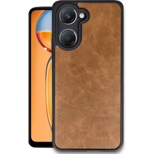 Ankaverse®  Vivo Y18 Kılıf Aras Deri Kapak - Taba