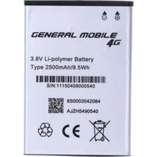 Genos General Mobile Discovery E3 ile Uyumlu A+ Kalite Pil Batarya