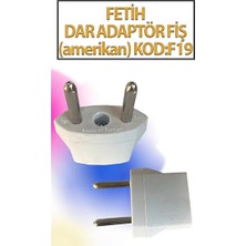 CATEKSSS 1 Adet Amerikan Fiş Adaptör Çevirici Amerikan-Türk Çevirici Priz Adaptör (Dar Kalıp)