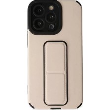 TeknoKapsül Newface Apple Iphone 13 Pro Max Kılıf Mega Standlı Silikon - Gold
