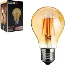 TeknoKapsül Ledx A-60 Kırılmaz Gövde 4,5 Watt Rustik Ampul
