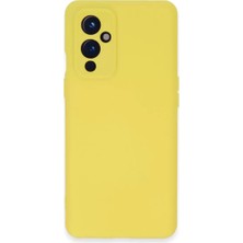 TeknoKapsül Newface One Plus 9 Kılıf Nano Içi Kadife Silikon - Sarı