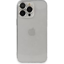 TeknoKapsül Newface Apple Iphone 13 Pro Max Kılıf Luko Lens Silikon - Gümüş