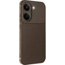 Verto Newface Xiaomi Poco X8 Pro Auto Focus Karbon Kapak - Kahverengi