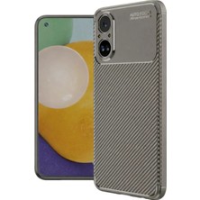 Verto Newface Realme 12 Lite Kılıf Auto Focus Karbon Kapak - Gri