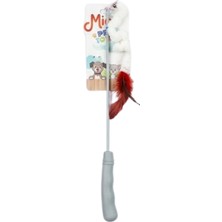 Akıllı Bayi Karnaval Lastikli Olta Kedi Oyuncağı Gri Aby