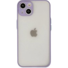 Verto Newface Apple iPhone 14 Kılıf Montreal Silikon Kapak - Mor