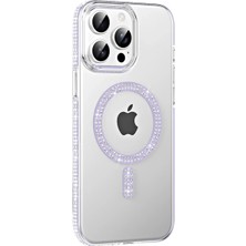 Verto Joko Apple iPhone 15 Pro Move Taşlı Magsafe Kapak - Lila