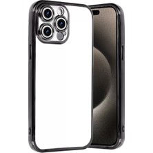 TeknoKapsül Newface Apple Iphone 15 Pro Max Razer Lensli Silikon - Siyah