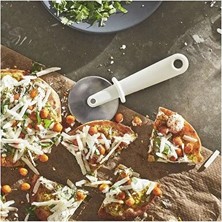 CATEKSSS Pizza / Pide Kesici, Beyaz Paslanmaz Çelik