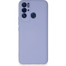 Verto Newface Tecno Pova Neo Kılıf Nano Içi Kadife Silikon - Lila