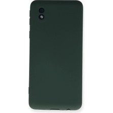 Verto Newface Samsung Galaxy A01 Core Kılıf Nano Içi Kadife Silikon - Koyu Yeşil