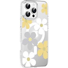 Verto Joko Apple iPhone 16 Pro Max Floral Magsafe Kapak - Sarı