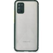 Verto Newface Samsung Galaxy A02S Kılıf Miami Şeffaf Silikon - Koyu Yeşil