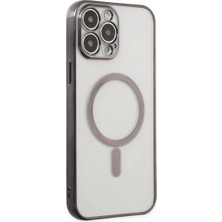 Verto Newface Apple iPhone 14 Pro Kılıf Magneticsafe Lazer Silikon - Siyah