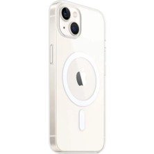Verto Newface Apple iPhone 14 Kılıf Magneticsafe Şeffaf Silikon - Şeffaf