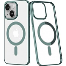Verto Newface Apple iPhone 14 Plus Kılıf Element Magneticsafe Sert Kapak - Köknar Yeşili