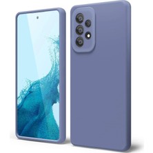 MCasering Galaxy A52/A52S 5g Uyumlu Soft Kadife Doku Lansman Kapak Grı Silikon