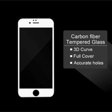 MCasering Iphone 8 Beyaz Mat Hayalet Tam Kaplayan Uyumlu Kırılmaz Cam Ekran Koruyucu Filmi
