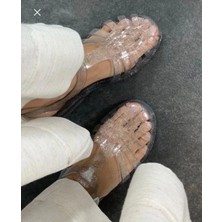 Kılıfoloji Kullanışlı Kadın Deniz Ayakkabısı ve Sandaleti Çok Renkli 36 Kısa Topuklu (1- 4 Cm) Yazı Karekterli / Motto Tekstil