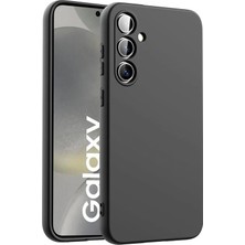 MCasering Samsung Galaxy A16 Kamera Korumalı Yumuşak Rubber Silikon Kılıf Siyah Silikon