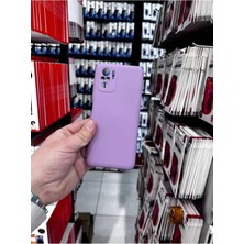 MCasering Xiaomi Redmi Note 10 / Note 10S Uyumlu Kamera Koruma Çıkıntı Soft Kadife Doku Lansman Kapak Lacivert Silikon