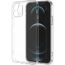 Trendtech Iphone 12 Pro Uyumlu Kılıf Kamera Korumalı Yumuşak Şeffaf Ince Süper Silikon Çok Renkli Silikon