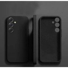 MCasering Samsung Galaxy A25 Yumuşak Doku Hissi Giyim Kombin Soft Renk Siyah Silikon