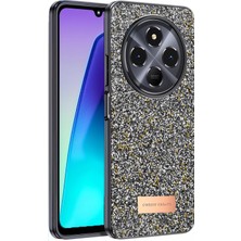 Ankaverse®   Redmi 14C Bright Simli Kapak - Gümüş