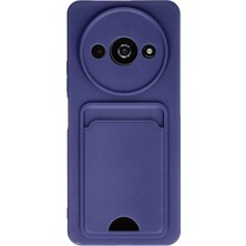 Ankaverse®   Redmi A3 4g Kılıf Kelvin Kartvizitli Silikon - Lacivert