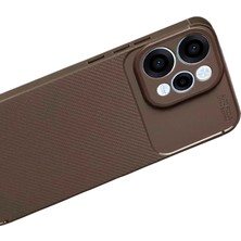 Mey ®   Reno 15 Auto Focus Karbon Kapak - Kahverengi Mey Najmaddin
