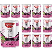 Peteko Yavru Kedi Tavuklu Pate 400 gr x 12 Adet