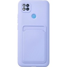 Mey ®   Redmi 9c Kılıf Kelvin Kartvizitli Silikon - Lila Mey Najmaddin
