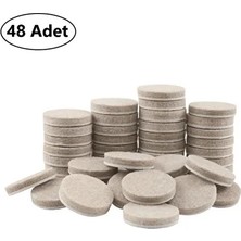 CATEKSSS Mobilya Altı Zemin Koruyucu 20 mm Yuvarlak Keçe Çok Renkli