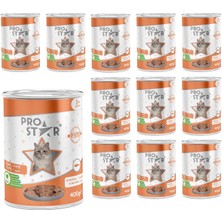 Prostar Yetişkin Kedi Somonlu Pate Yaş Mama 400 gr x 12 Adet