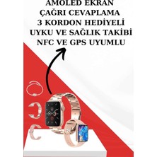 Najmaddin Mey ® Wireless Şarjlı Pembe Akıllı Saat ve Kablosuz Bluetooth Kulaklık Dokunmatik Kontrol Mey