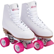 Chicago Skates Chicago Kadınlar ve Kızlar Için Klasik Paten, Birinci Sınıf Beyaz, Dört Tekerlekli Paten