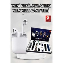 Hobilinka 2025 Model Akıllı Saat ve 2.nesil Tws Bluetooth Kulaklık Yüksek Ses Kaliteli Yeni Nesil