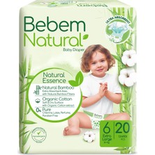Bebem Natural 6 Beden Xlarge Bebek Bezi (1 x 20 Adet)