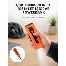 Hobilinka 5000 Mah Bataryalı Bisiklet Farı Cob Çakar Çok Fonksiyonlu Yeni Nesil