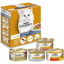 Gourmet Gold Çifte Lezzet Karışık Kedi Yaş Maması 24X85 gr
