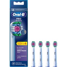 Oral-B 3D White X- Şarjlı Diş Fırçası Yedek Başlığı 4 Adet