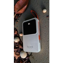 Heartz H23 20000 Mah Power Bank Pd 20W ve USB 22.5W Fast Hızlı Şarj Dahili Type C ve Lightning Kablo