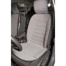 New Global Volkswagen Golf Mk 8 2020-2025 ile Uyumlu Oto Koltuk Minderi Ön 2'li Set Bumerang Gri