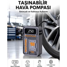 Hobilinka 6000MAH Bataryalı LED Ekranlı Akıllı Hava Kompresörü