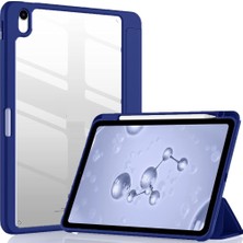 UnDePlus iPad Air 11INÇ M2/m3 2025-2024 ile Uyumlu Kılıf Grafiti Şeffaf Kalem Bölmeli Lacivert