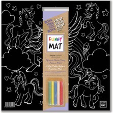 Funny Mat (Tebeşirli) Unicorn