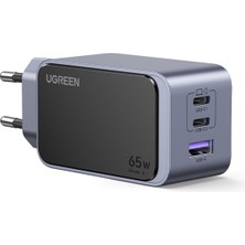 Ugreen Nexode Air 65W 3-Port Gan Fast Charger Eu Hızlı Şarj Adaptörü
