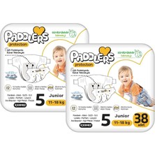 Paddlers Protection Bebek Bezi 5 Numara Junior (11-18 Kg) 76 Adet – 2’li Set, Maksimum Koruma