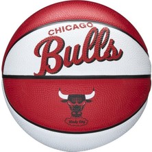 Wilson Mini Basketbol Takımı Retro, Chicago Bulls, Dış Mekan, Lastik, Boyut: Mını